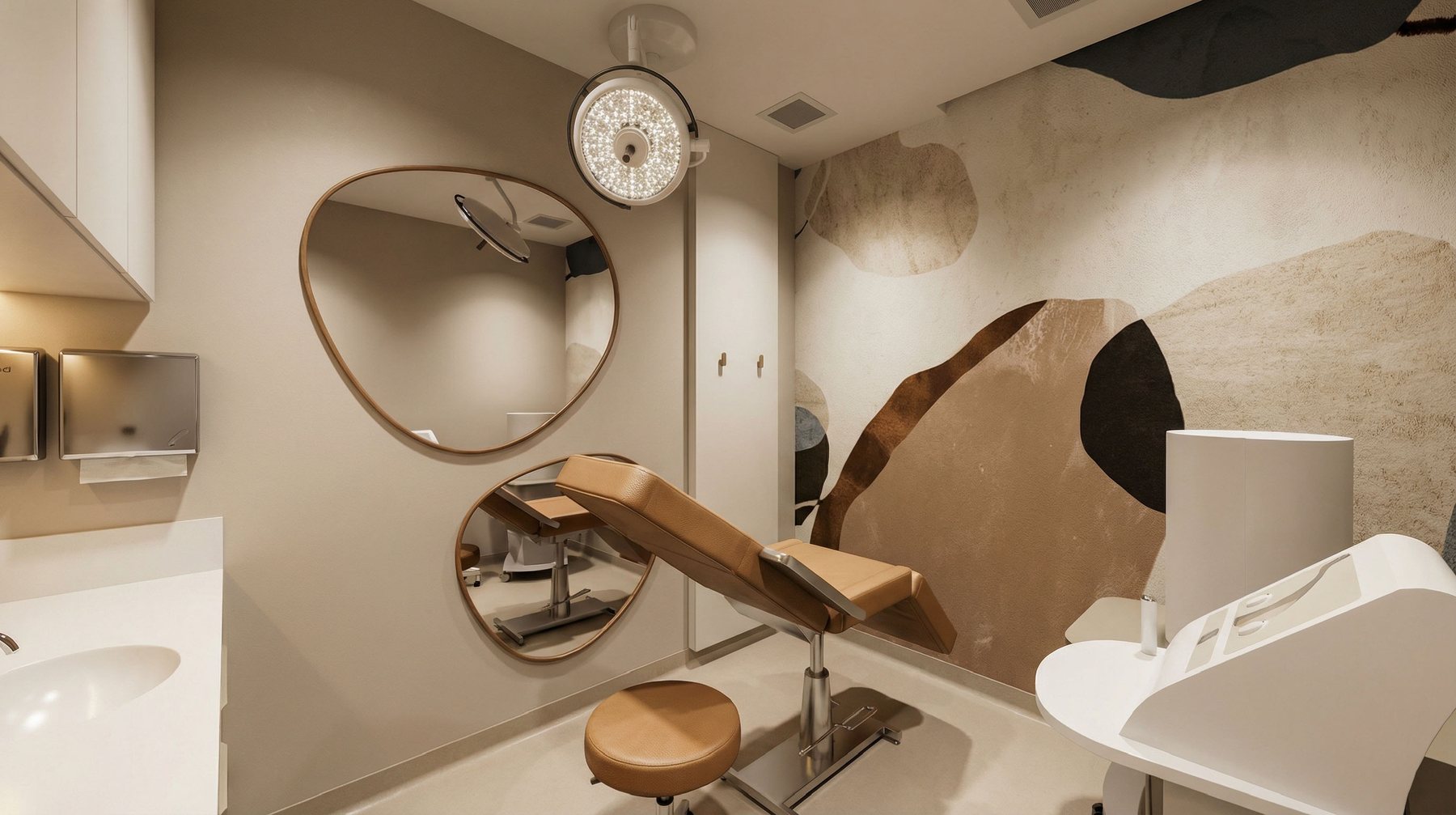 Sala de procedimentos moderna
